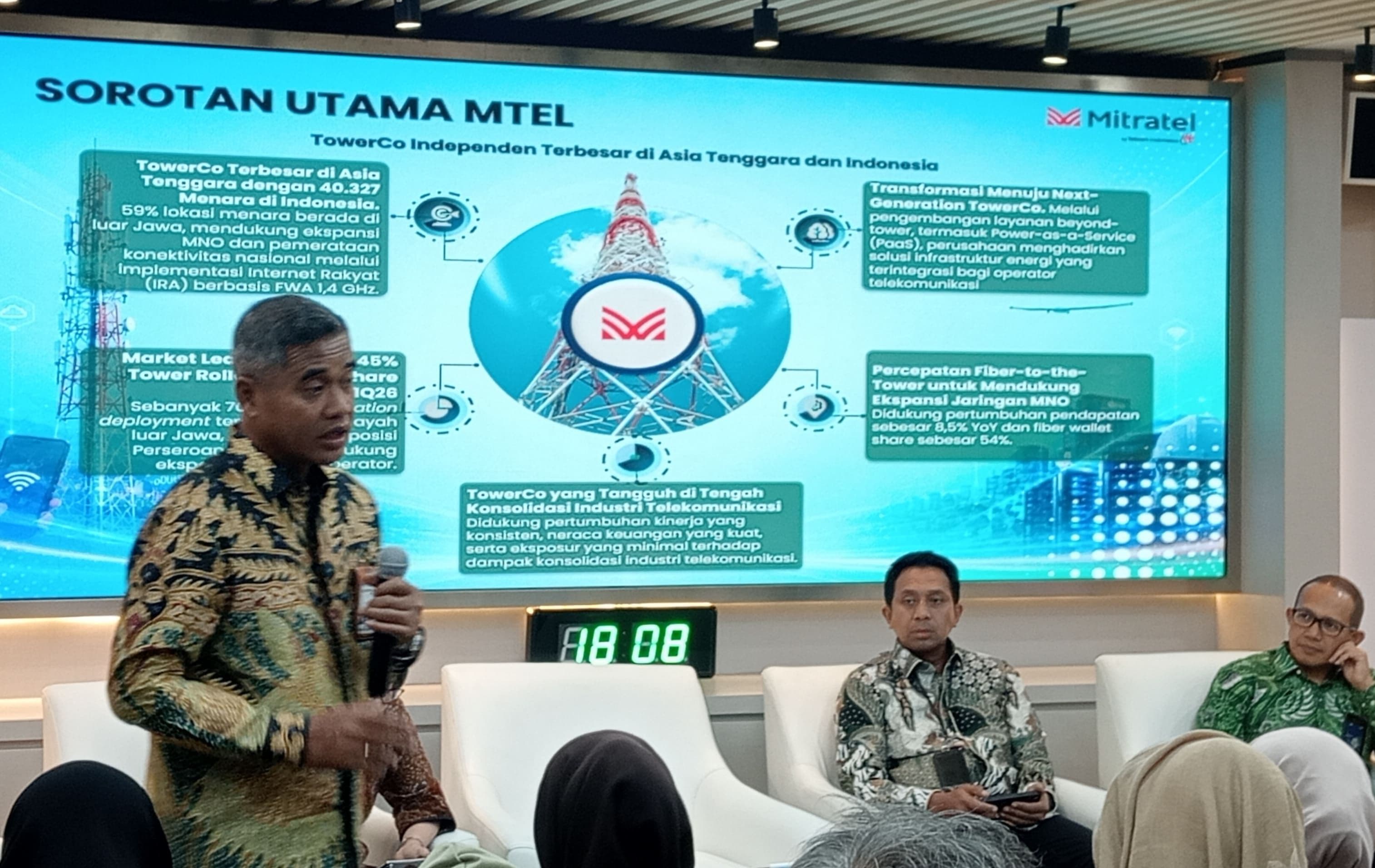 Mitratel Sisihkan Laba Rp2,08 Triliun jadi Dividen