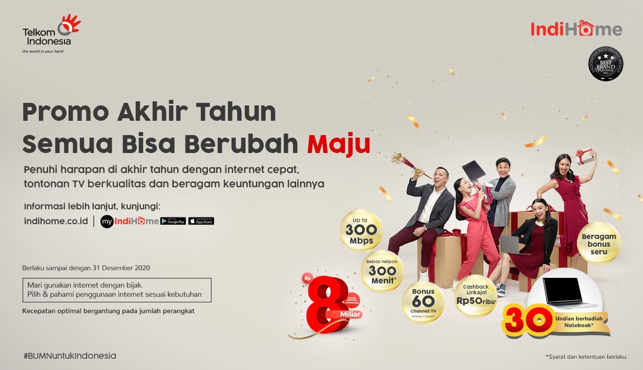 TLKM Terus Dukung Layanan Internet Masyarakat Lewat IndiHome