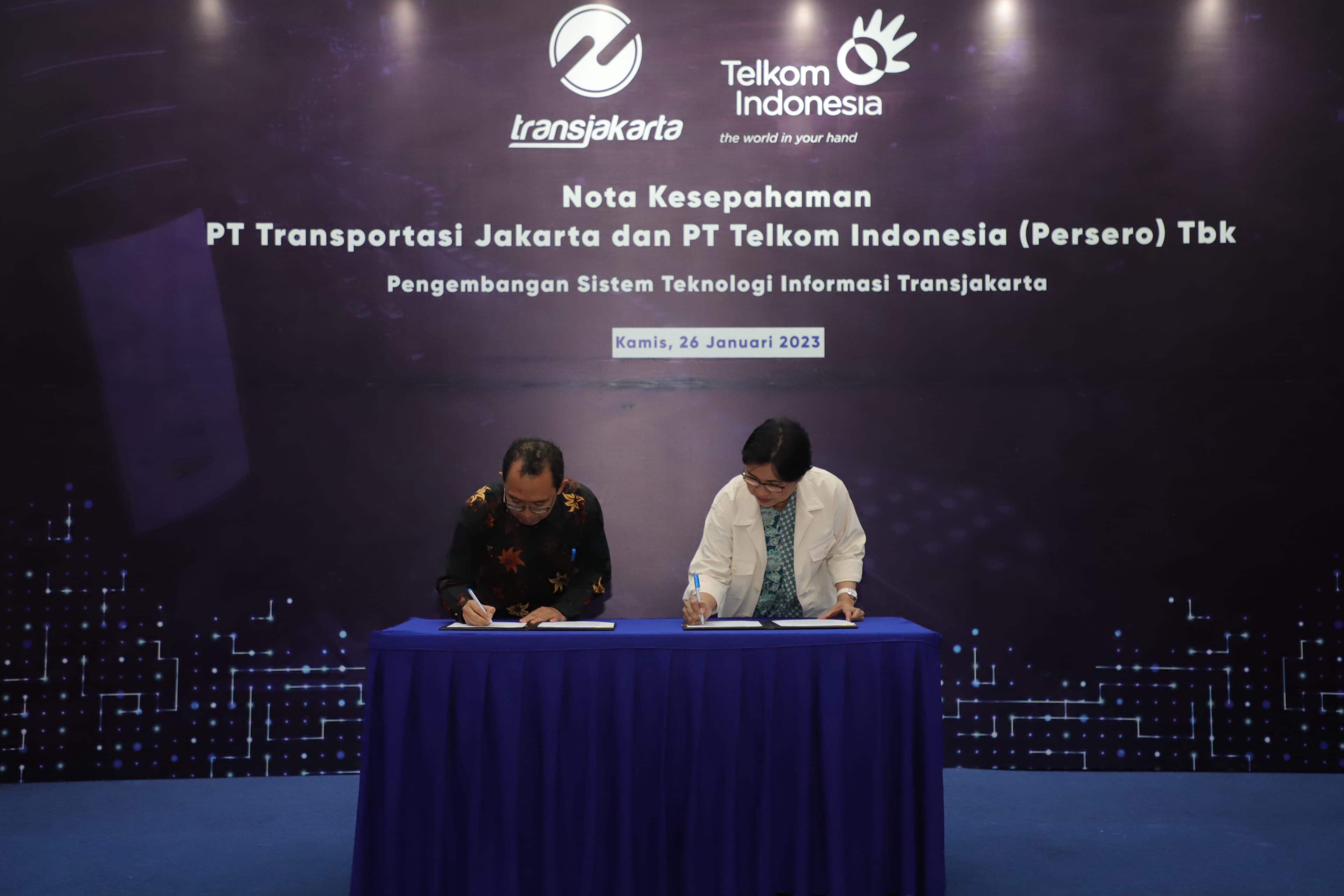 TLKM dan Transjakarta Jalin Kolaborasi Kembangkan Sistem Teknologi Informasi