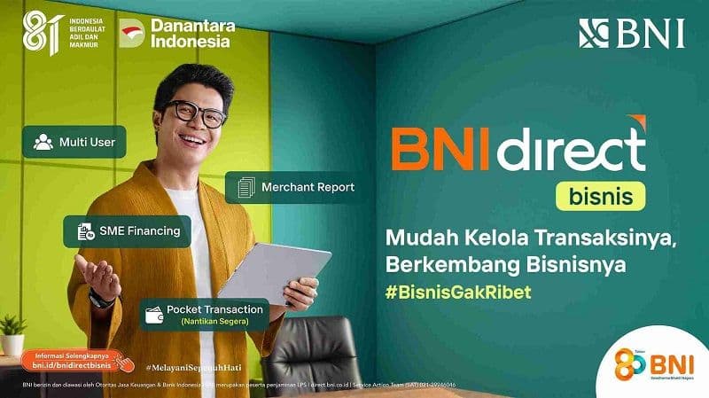 BNI Perluas Layanan Digital, BNIdirect Bisnis dan wondr Merchant Hadir dengan Fitur Canggih