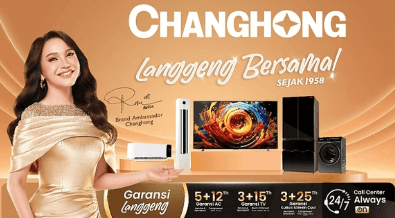 Changhong Gandeng Ikon Pop Indonesia Rossa untuk Memperkuat Jangkauan di Pasar Indonesia