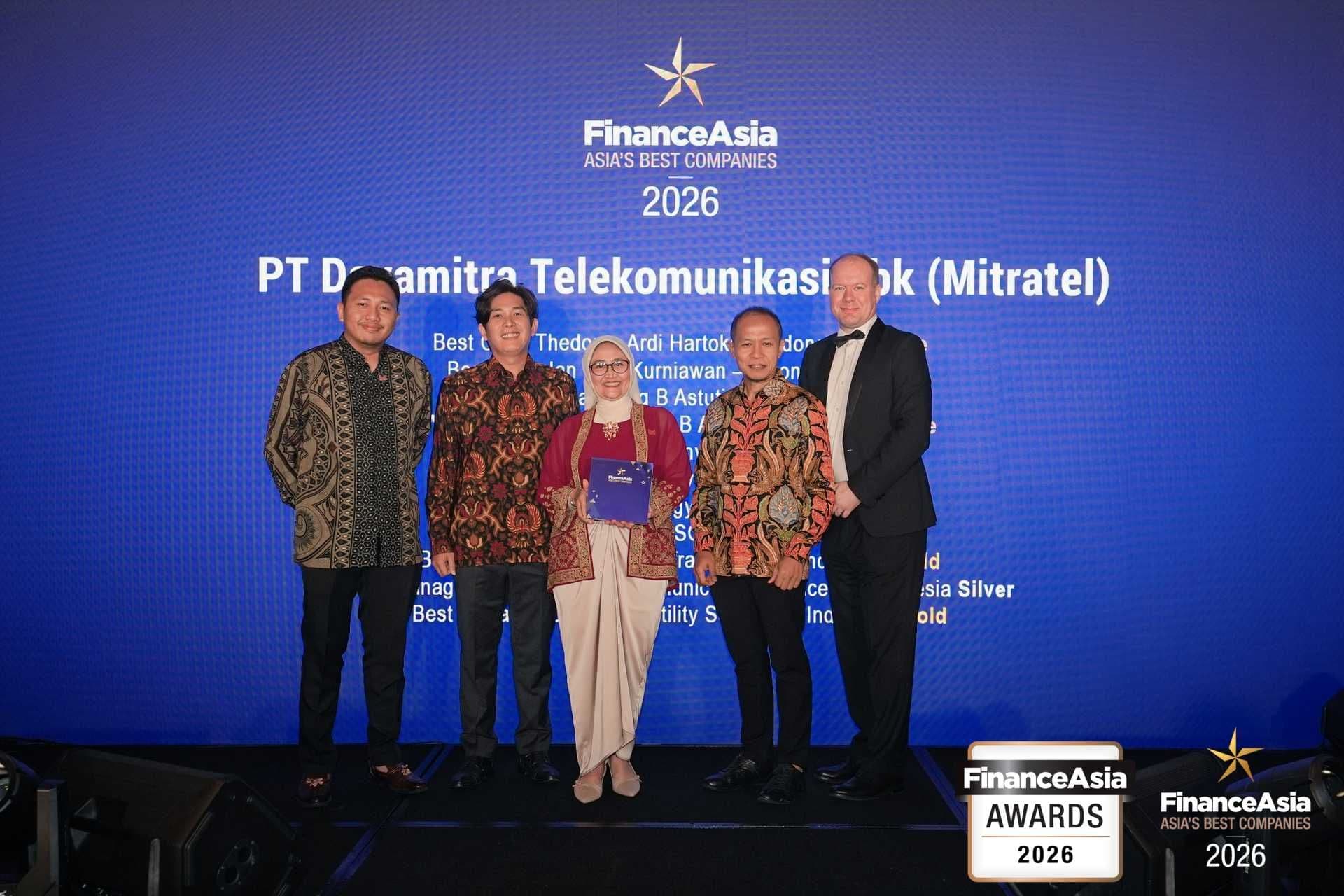 Boyong Tiga Penghargaan FinanceAsia, Mitratel Jaga Nilai Jangka Panjang bagi Para Investor