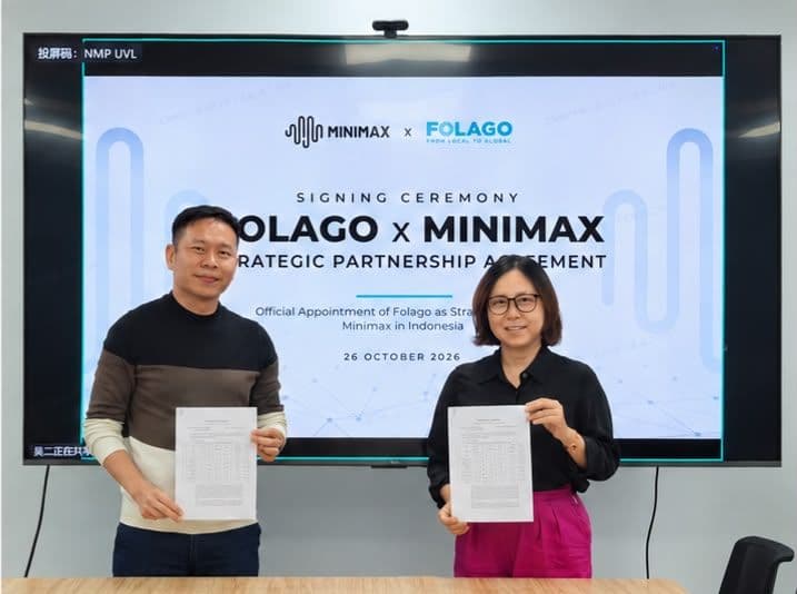 Minimax Gandeng Folago Jadi Distributor Strategis AI di Indonesia 