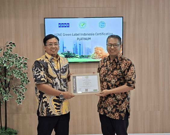 KONE Cetak Sejarah, Jadi Perusahaan Elevator Pertama Raih Green Label Platinum di Indonesia