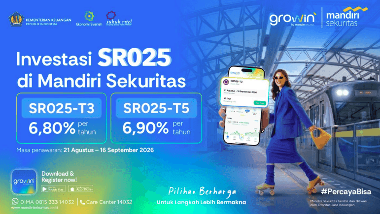 SR025 Resmi Ditawarkan! Sukuk Ritel Syariah Berimbal Hasil hingga 6,90% Siap Diburu Investor