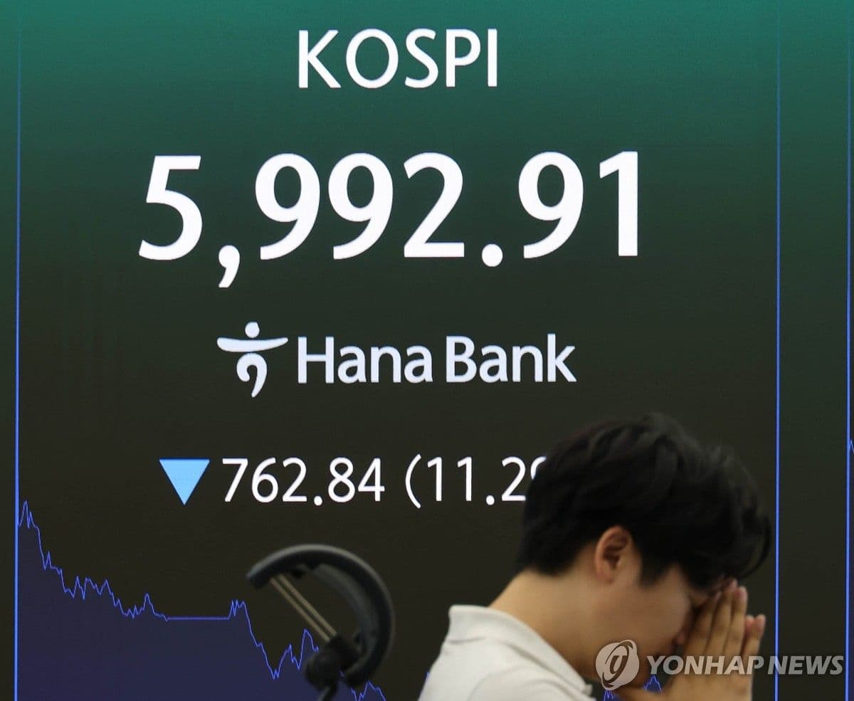 Indeks Kospi Terjun 10,84 Persen