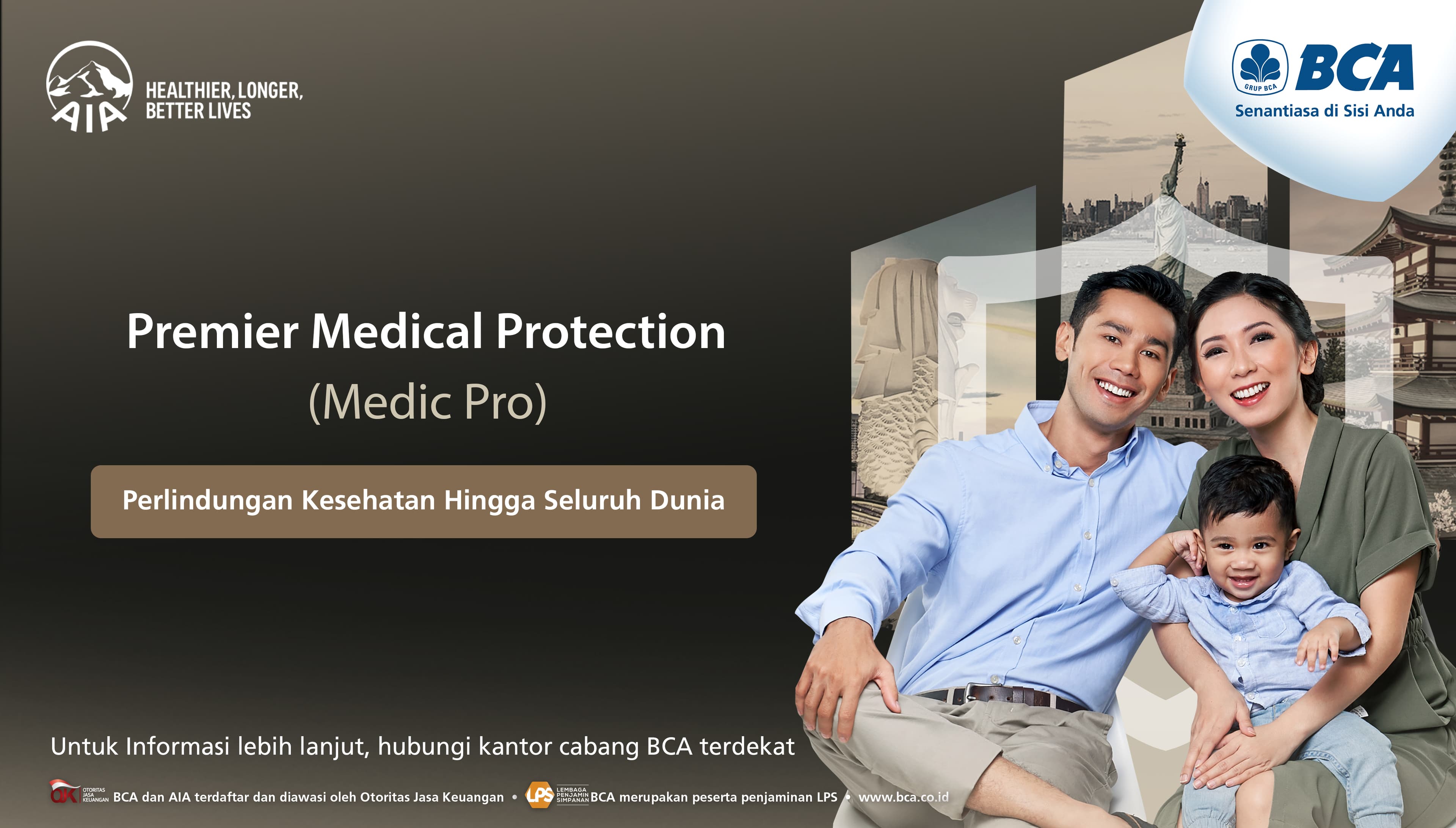 BCA Gandeng AIA Tawarkan Asuransi Kesehatan Dengan Limit Perlindungan Hingga Rp65 Miliar