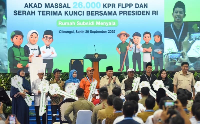 Pertegas Komitmen Dukung Program 3 Juta Rumah, BSI Ikuti Akad Massal KPR Sejahtera FLPP yang Dihadiri Presiden Prabowo