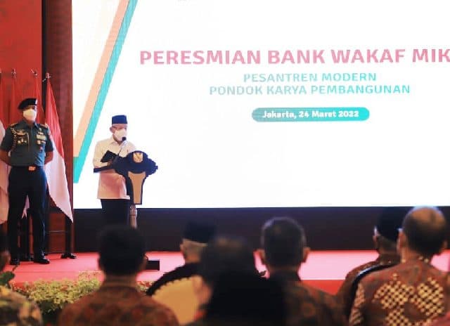 Wapres Berharap Bank Mikro Wakaf Bisa Sejahterakan UMKM