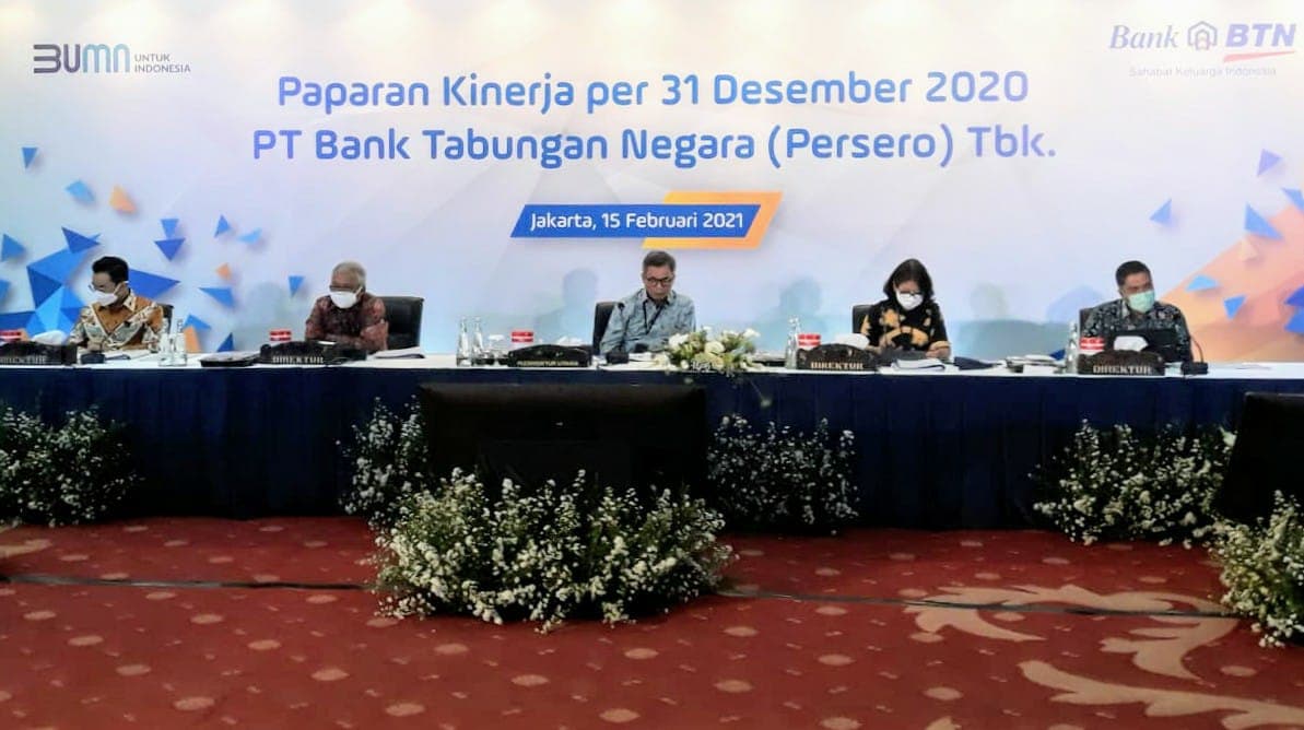 BBTN Catat Lonjakan Laba Bersih 665 Persen Tahun 2020