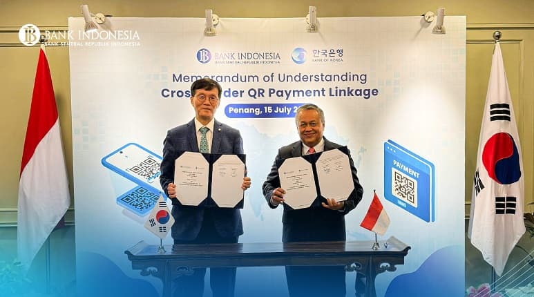 BI & Bank of Korea Sepakat Hubungkan QR Code Pembayaran Antar Negara