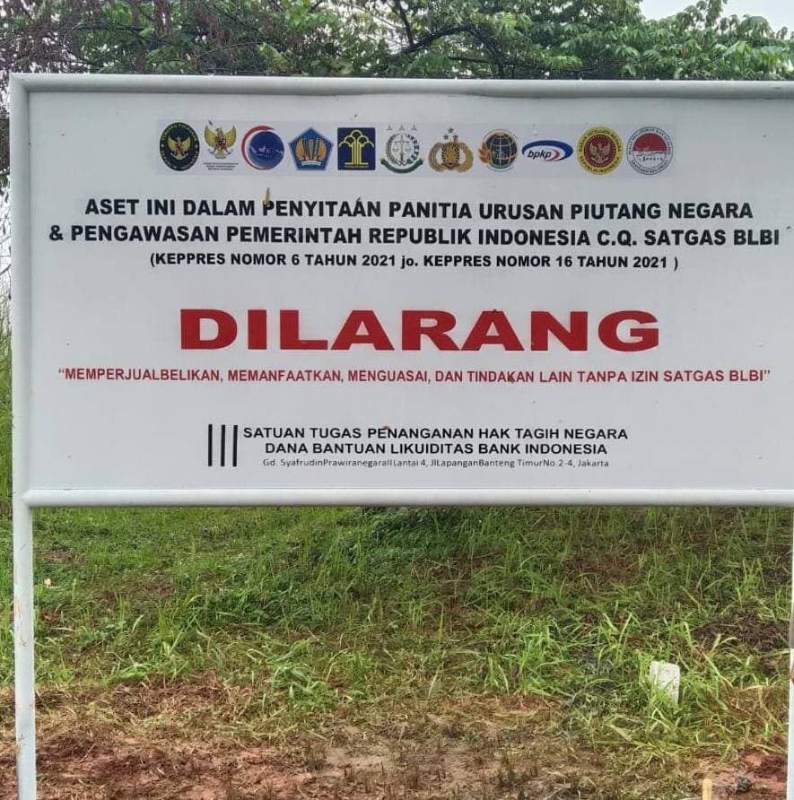 Buat Jaminan PKPS, Satgas BLBI Sita Aset Tanah Milik Trijono Gondokusumo