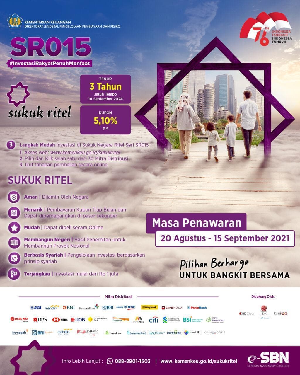 Terjual Rp27 Triliun, SR015 Serap 49.027 Investor