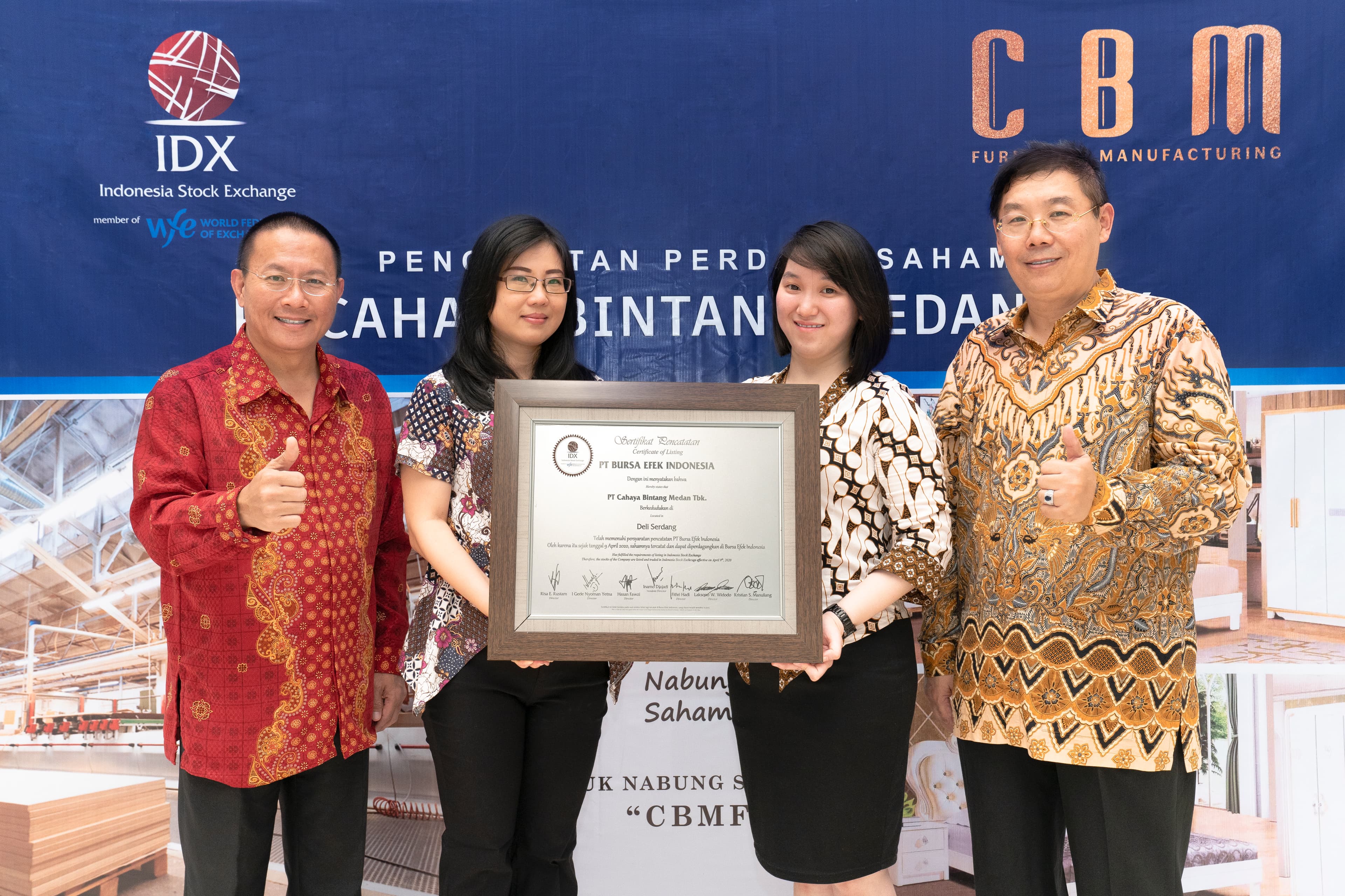 Fokus Pada Prospek Industri Furniture, CBMF Melantai Di BEI