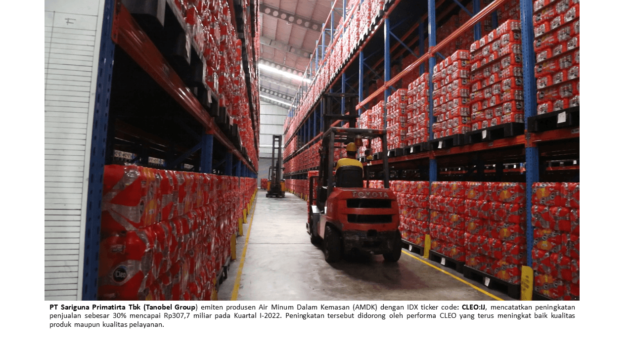 CLEO Akan Tambah Tiga Pabrik AMDK Berkapasitas 300 Juta Liter Per Tahun