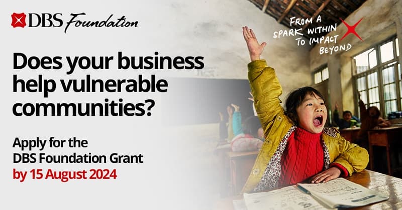 DBS Foundation Kembali Mencari Bisnis Inovatif dan Berdampak, Bakal Kucurkan Dana Hibah hingga SGD 250.000