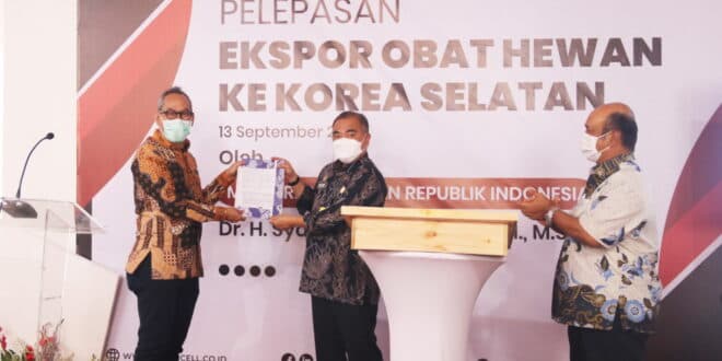 Kementan Lepas Ekspor 28 Ton Obat Hewan Ke Korsel