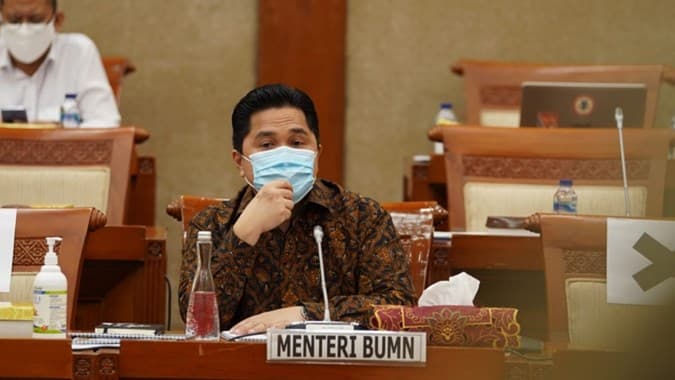 Raker dengan DPR, Menteri Erick Respon Utang BUMN Sebesar Rp1.640 Triliun