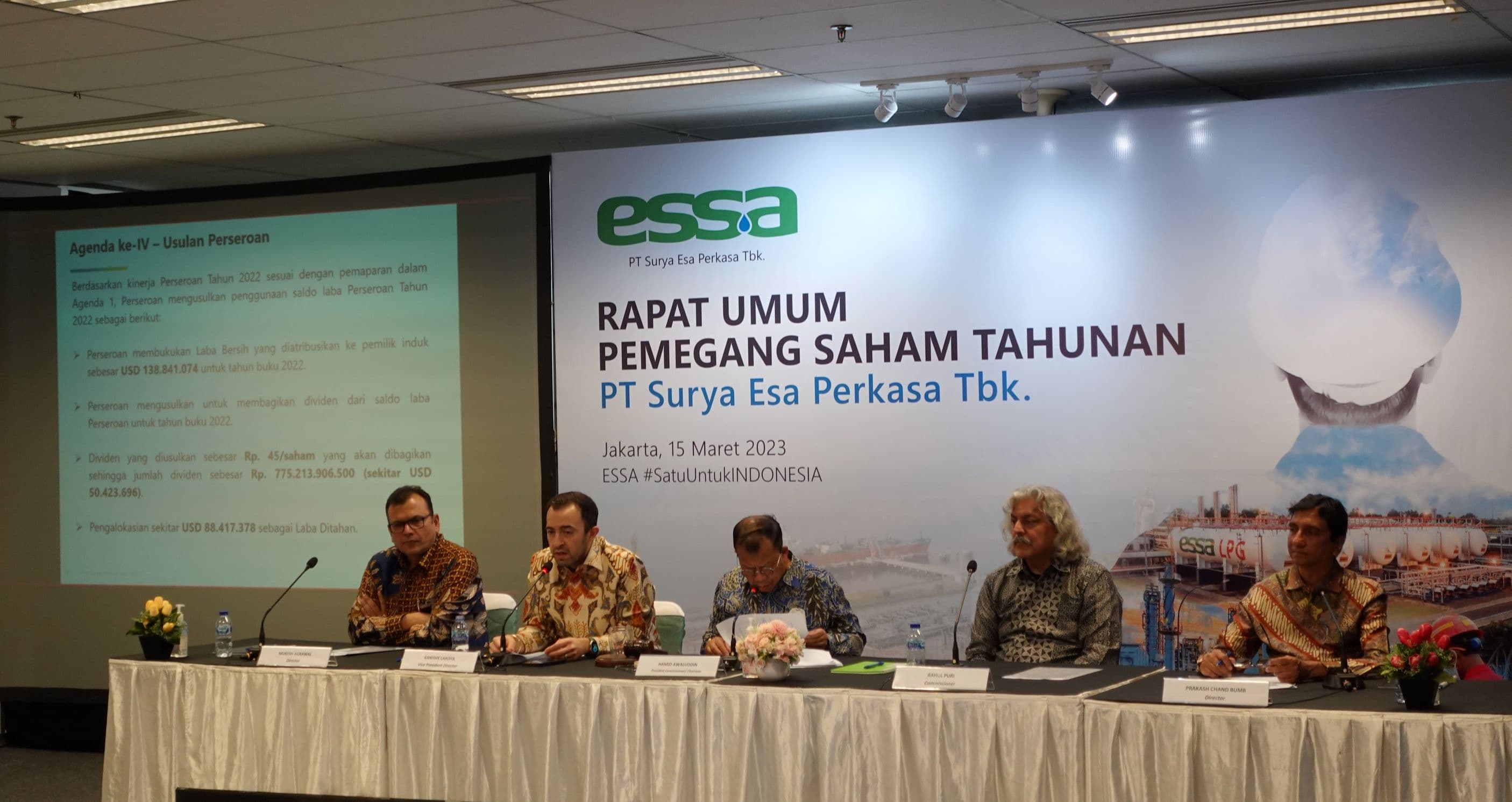 ESSA Raih Perpanjangan Kontrak Operasional Kilang LPG Palembang Hingga 2027
