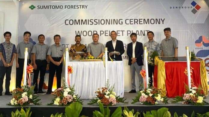 Perusahaan Patungan Anak Usaha DSNG dan Sumitomo Forestry Lakukan Uji Coba Operasional Pabrik Wood Pellet