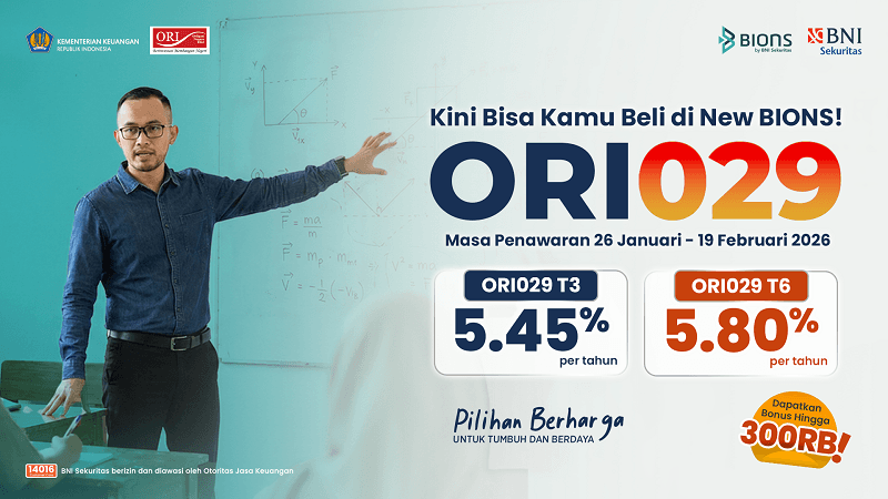 ORI029 Jadi SBN Pertama di 2026, Tawarkan Investasi dengan Imbal Hasil Kompetitif