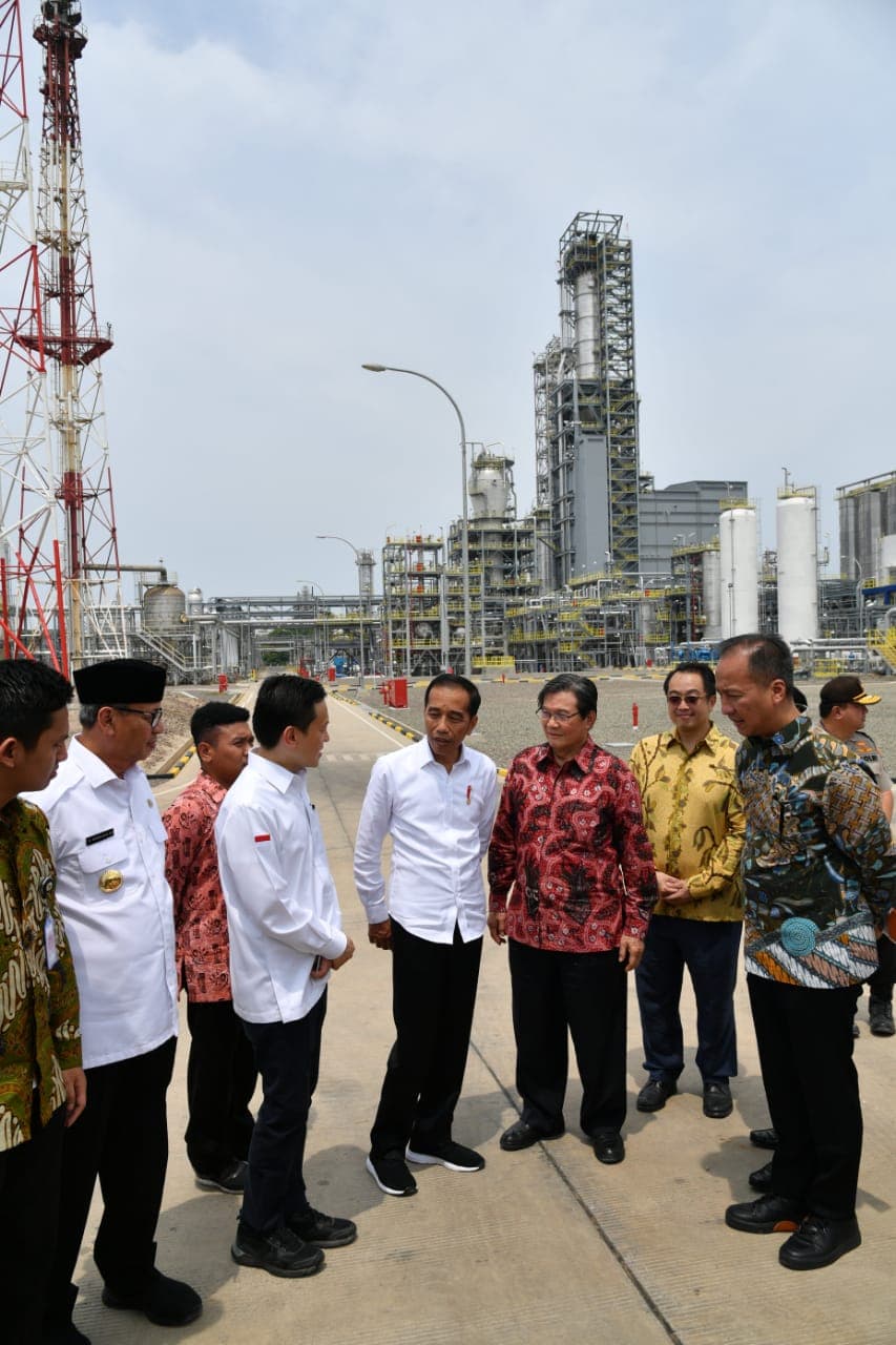 Resmikan Pabrik Polietilena di Cilegon, Presiden Berharap Indonesia Tak Lagi Impor Petrokimia
