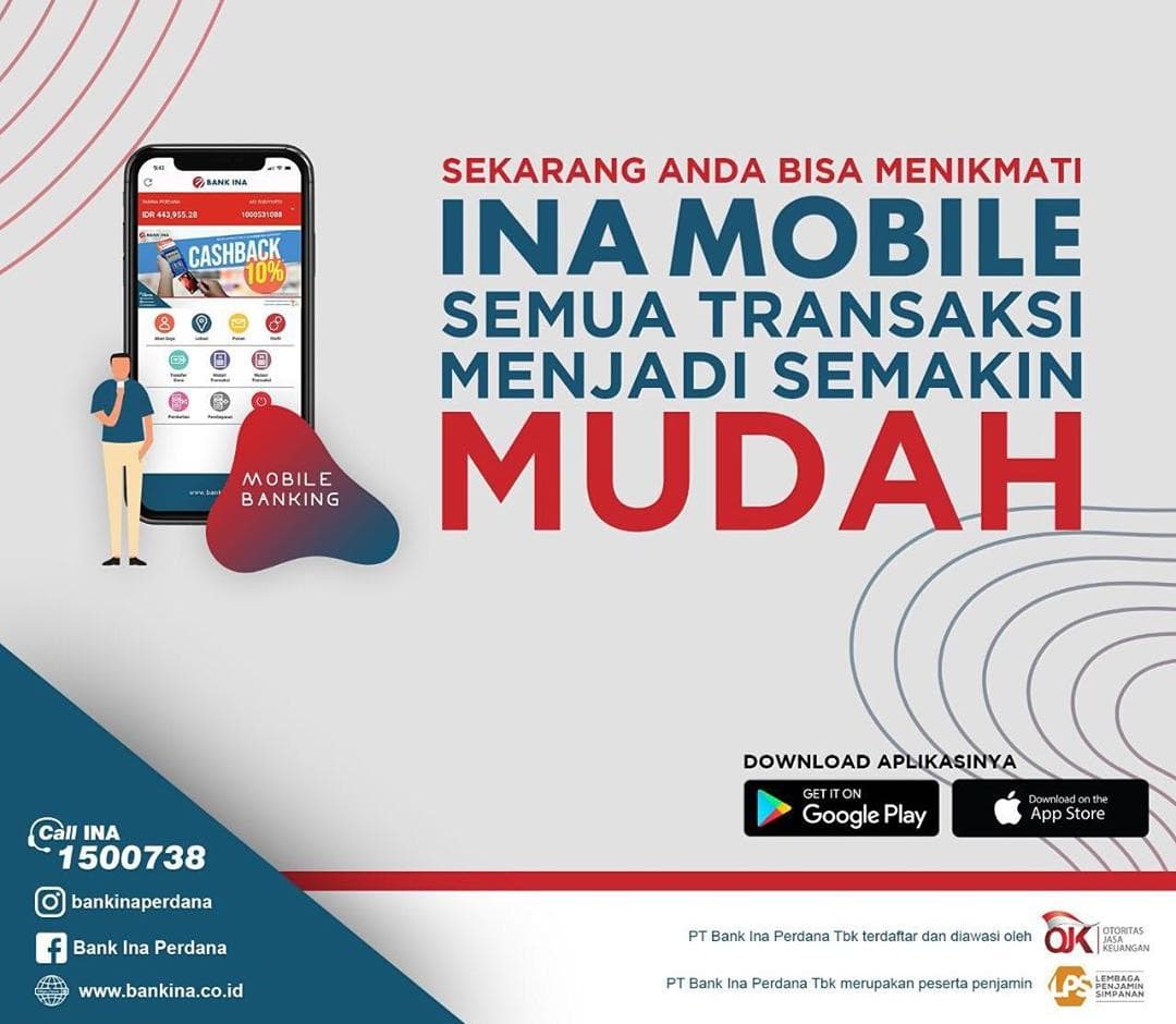 Luncurkan Aplikasi Mobile Banking, Bank INA Tingkatkan Kenyamanan Nasabah Dalam Bertransaksi