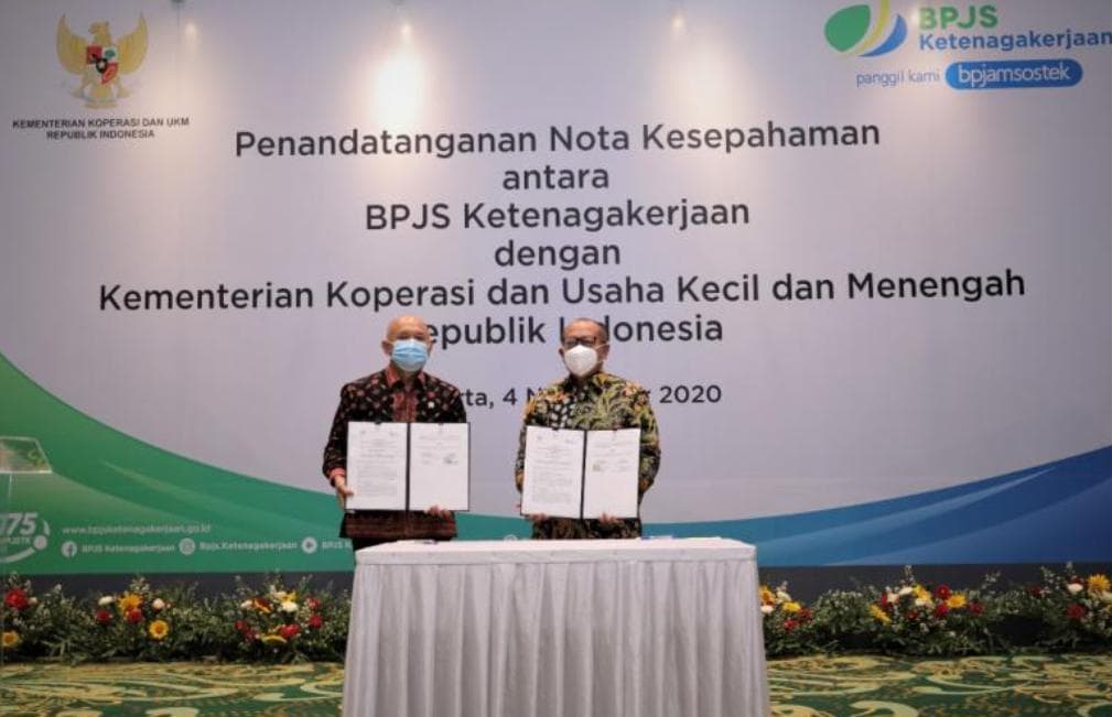 Lindungi Pekerja Koperasi dan UMKM, Kemenkop UKM Jalin Kerjasama dengan BPJamsostek