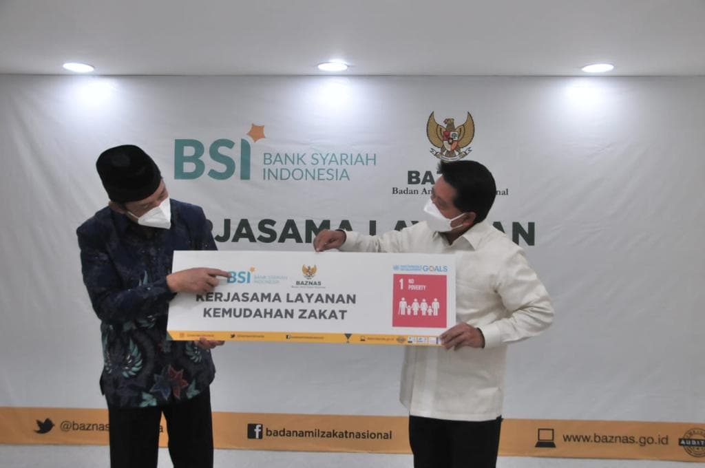 Tangkap Potensi Zakat Rp300 Triliun, Baznas - BSI Bersinergi