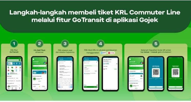 GOTO Gandeng PT KCI Permudah Beli Tiket KRL Commuter Line di Aplikasi Gojek