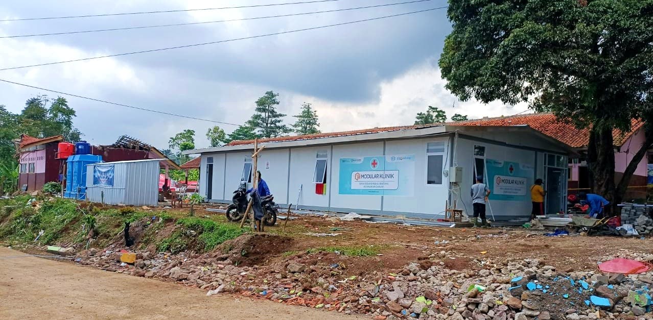 WEGE Bangun Klinik Darurat serta PAUD Modular di Cianjur
