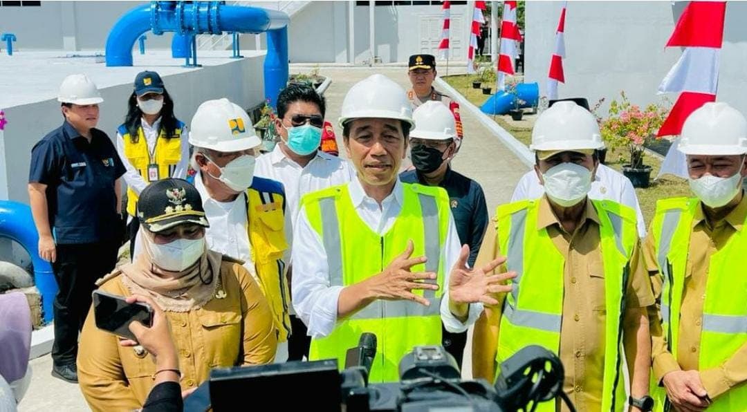 Presiden Resmikan SPAM Durolis Di Kabupaten Rokan Hilir