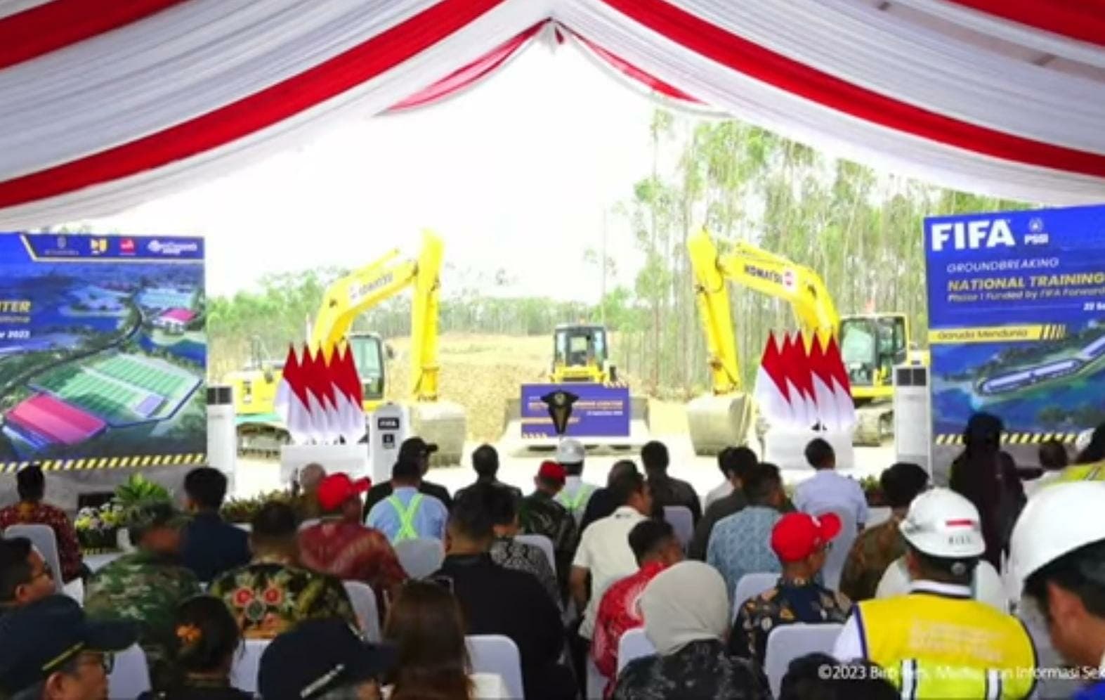Telkomsat Turut Sukseskan Ground Breaking National Training Center di IKN