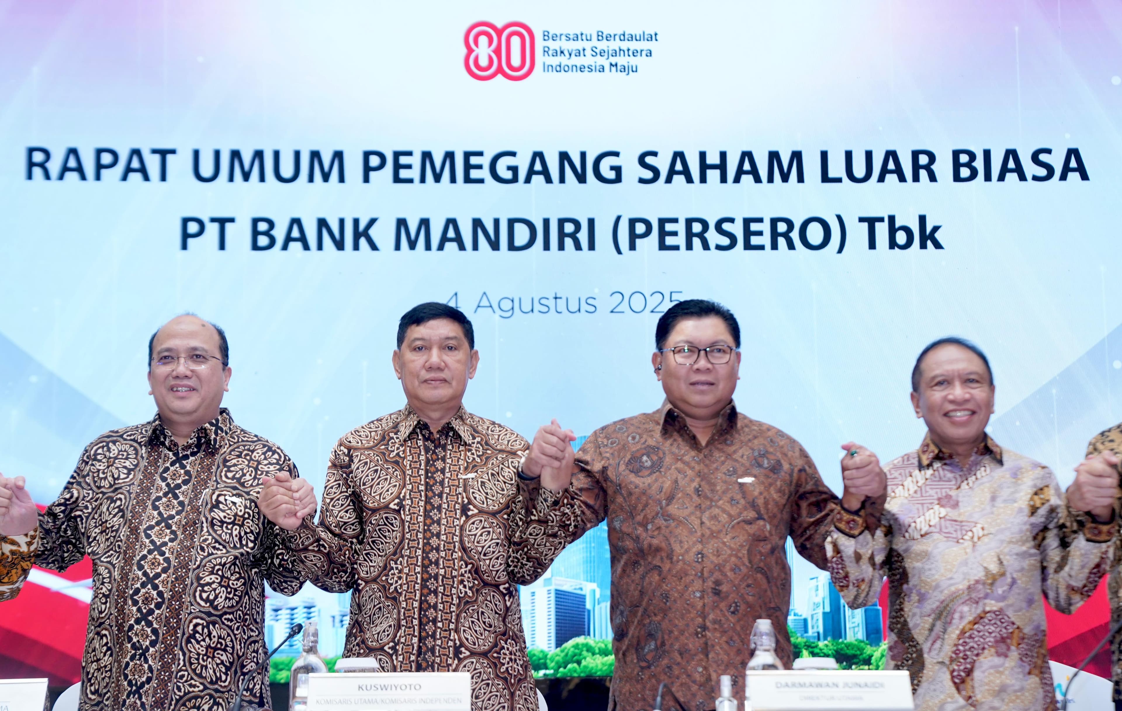 Gelar RUPSLB, Bank Mandiri Ganti Komisaris hingga Direktur Utama