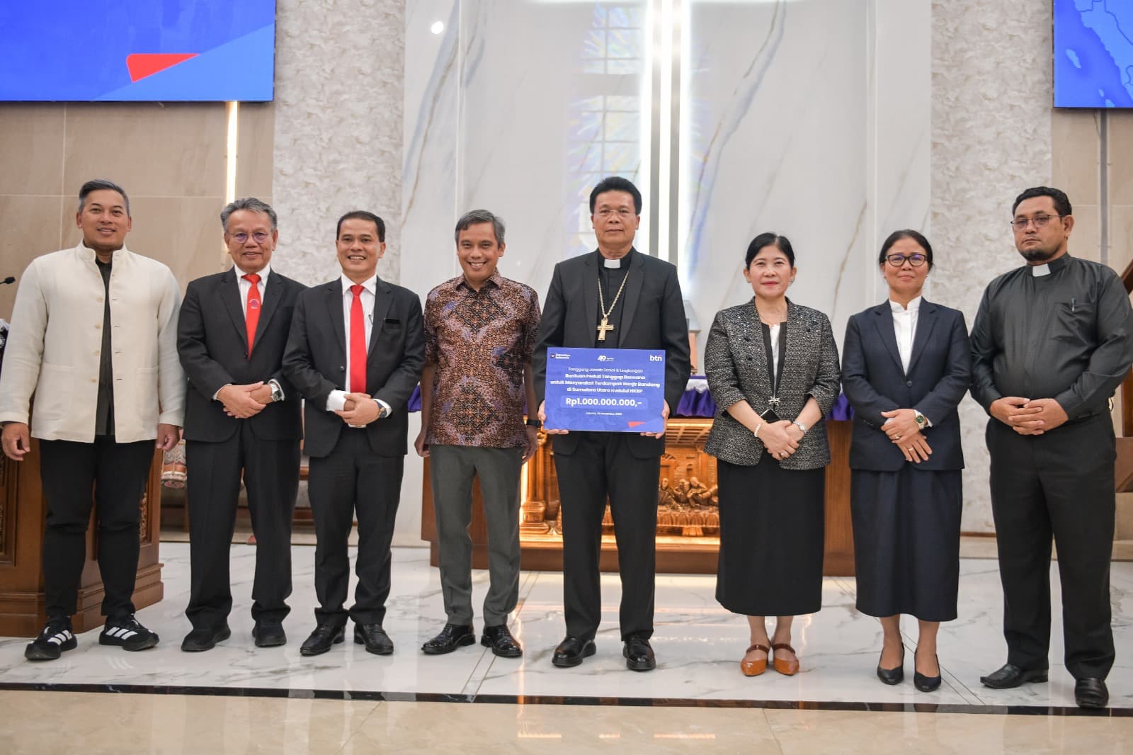 BBTN Bareng HKBP Turut Tanggap Bencana Ekologi di Sumatera Utara