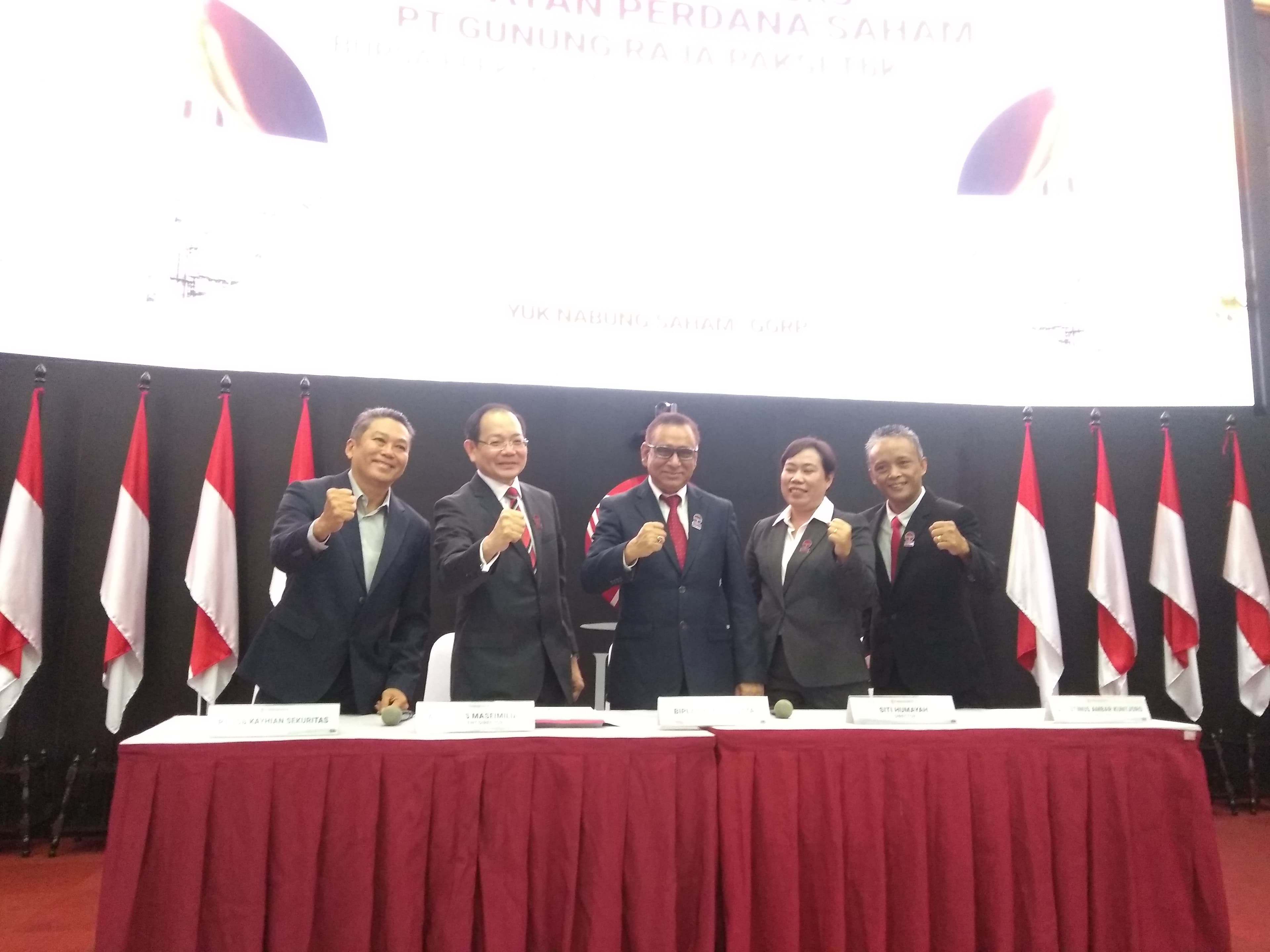 Resmi IPO, Gunung Raja Paksi Targetkan Capex Tahun 2020 Mencapai USD40 Juta