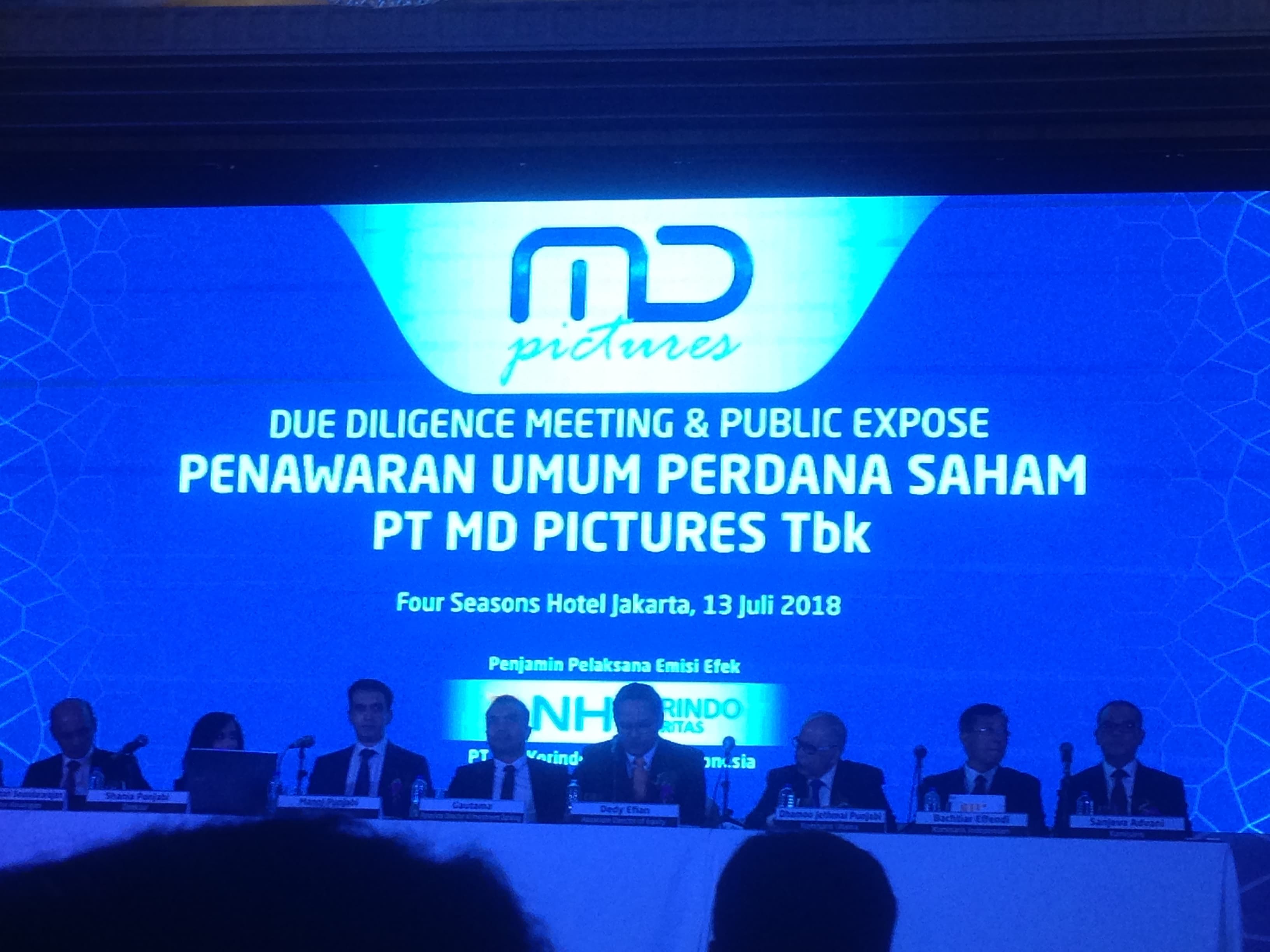 Calon Investor Kakap Siap Serap 70% Saham Perdana MD Pictures