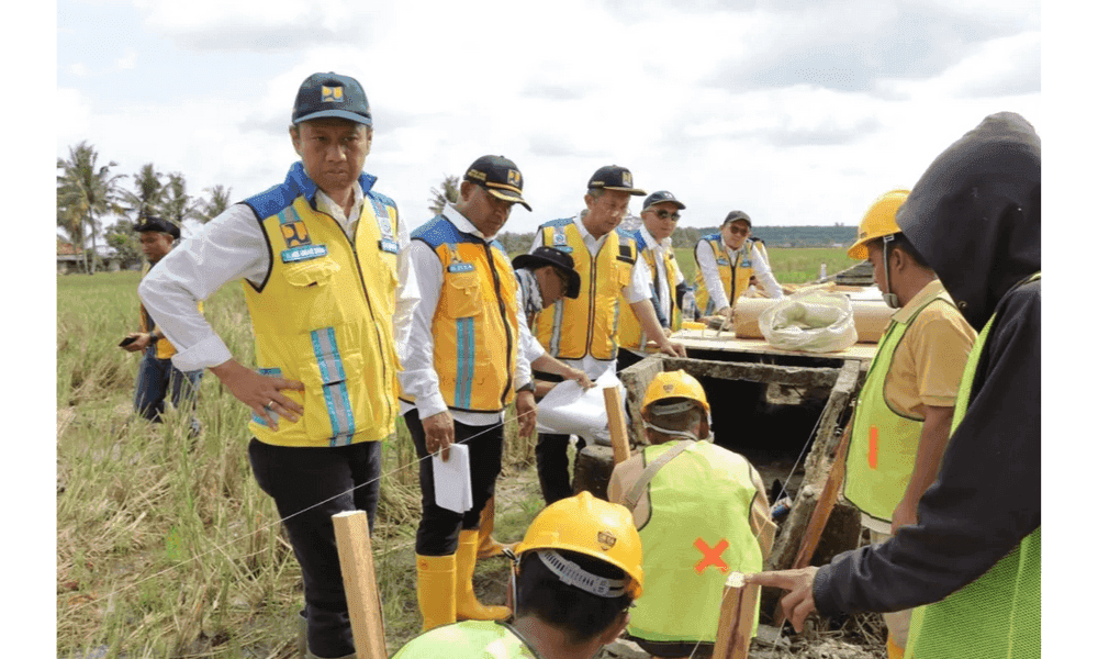 KemenPU Kebut Pengerjaan Perbaikan Infrastruktur Irigasi di Lampung