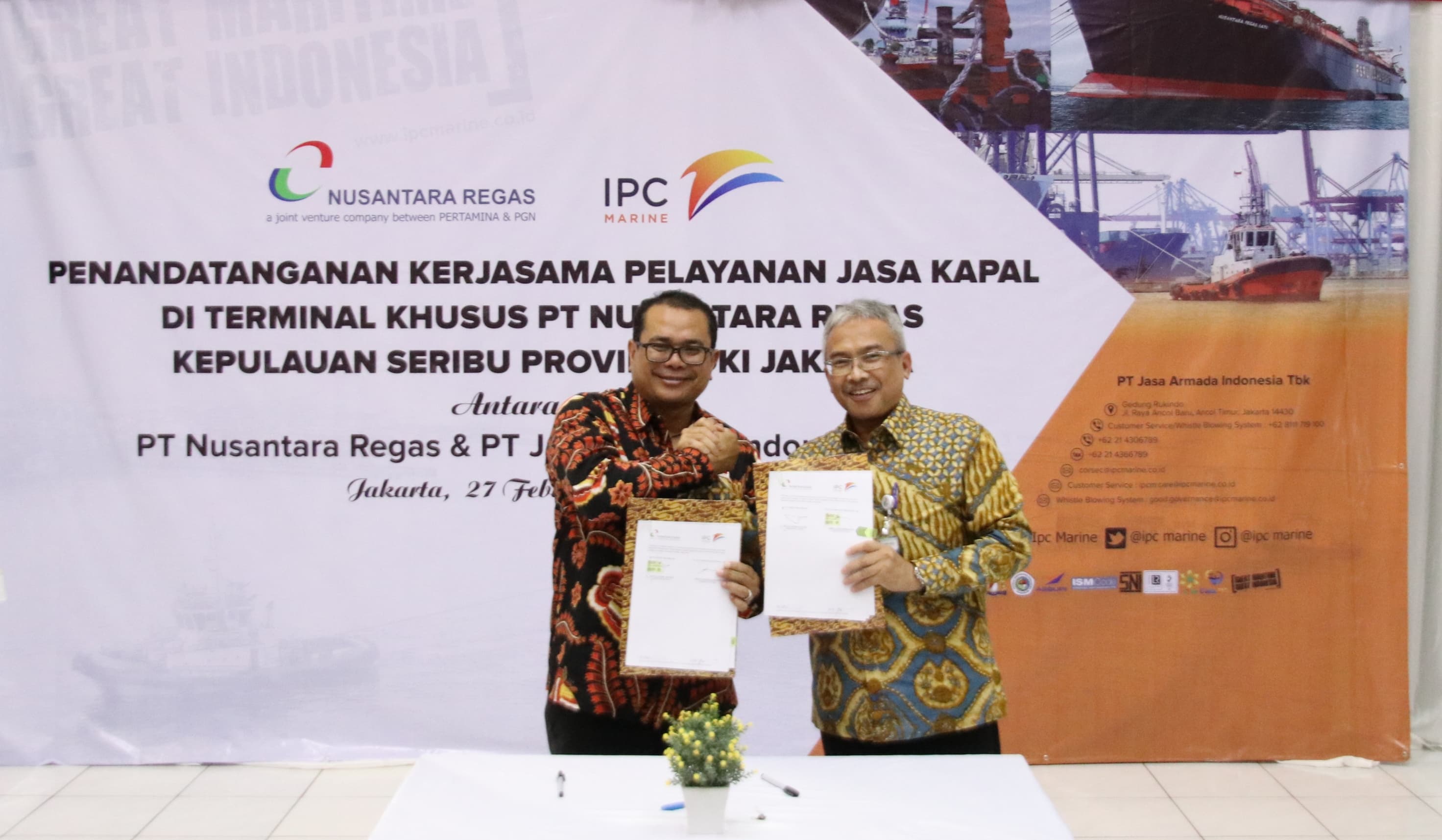 IPCM Lanjutkan Kerjasama Jangka Panjang dengan PT Nusantara Regas