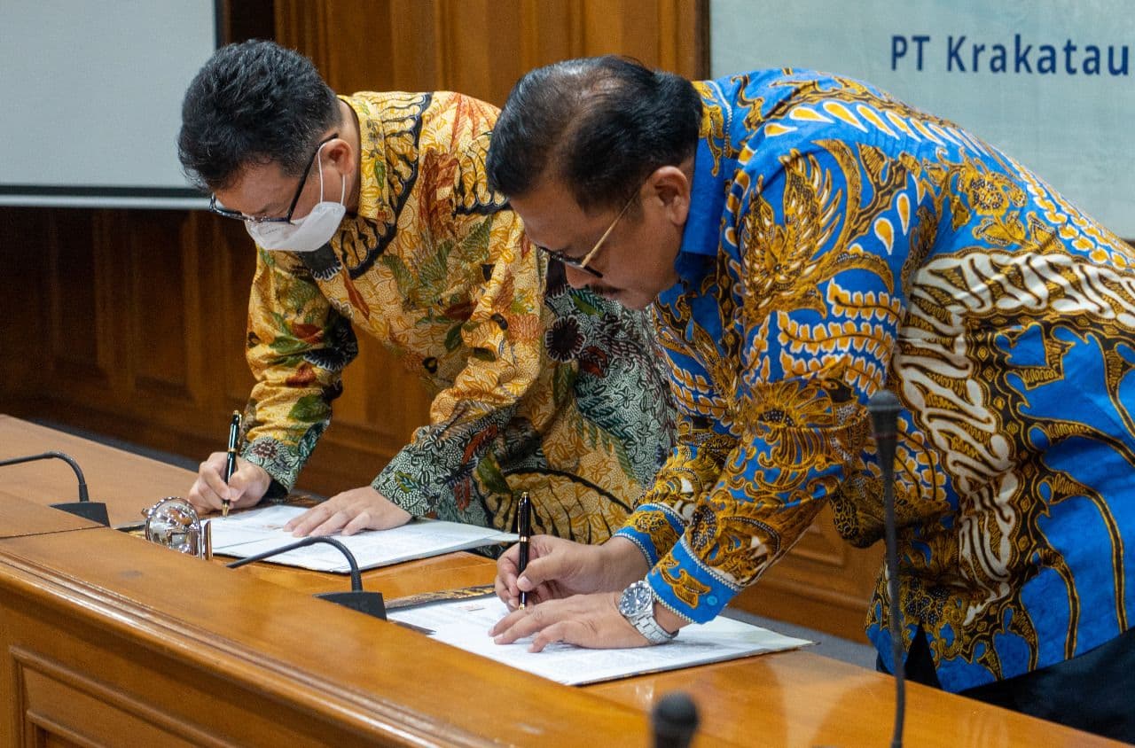 Dukung Pengembangan Bisnis Lotte Chemical di Cilegon, Anak Usaha Krakatau Steel Pasok Air Bersih