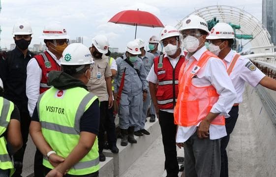 Menhub Harapkan Proyek Pembangunan LRT Jabodebek Lintas 2 Selesai Akhir 2022