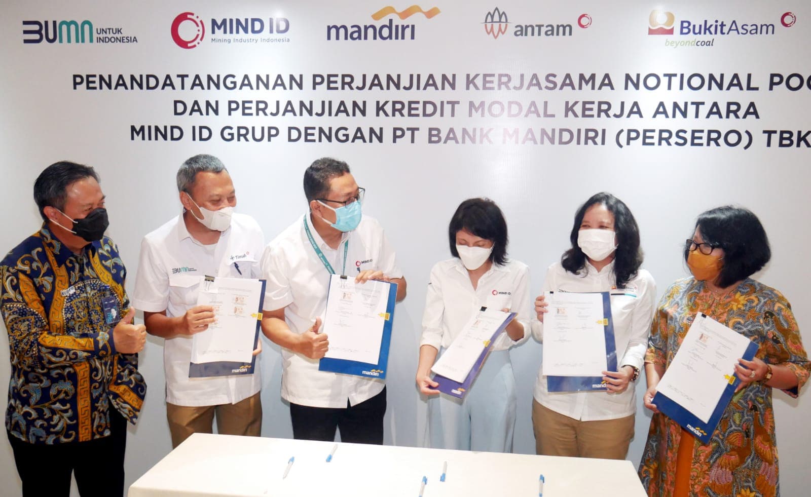 BMRI dan MIND ID Tanda Tangani Kerja Sama Notional Pooling dan Fasilitas Kredit Modal Kerja