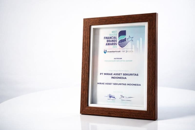 Mirae Asset Sekuritas Raih ‘Most Trusted Financial Brand Awards 2026’ Kategori Sekuritas Saham