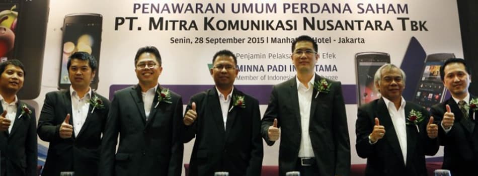 Perdagangan Perdana, Saham Mitra Komunikasi Nusantara Naik 50%