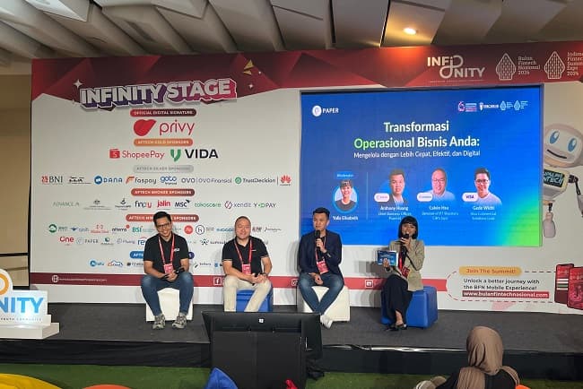 Paper.id Gemakan Semangat Transformasi Digital UKM di Ajang Indonesia Fintech Summit and Expo 2024