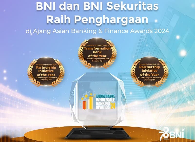 Dinilai Inovatif dan Dedikatif, BNI dan BNI Sekuritas Raih Penghargaan di Ajang Asian Banking & Finance Awards 2024