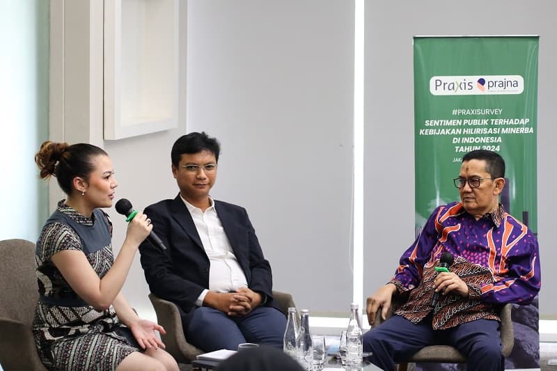 PraxiSurvey: Terjadi Kesenjangan Narasi Antara Publik dan Pemerintah Terhadap Program Hilirisasi di Indonesia