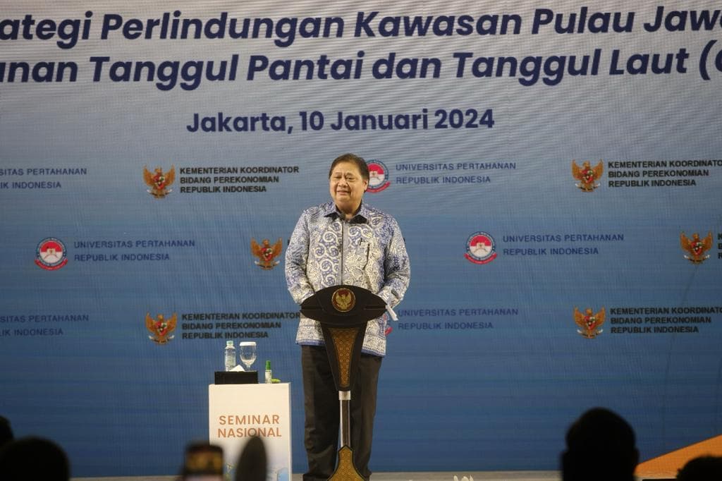 Menko Airlangga Ungkap Pentingnya Giant Sea Wall Bagi Perekonomian