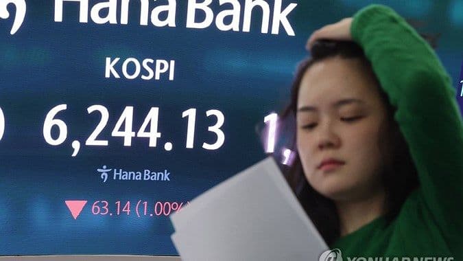 Indeks Kospi Merosot 1 Persen