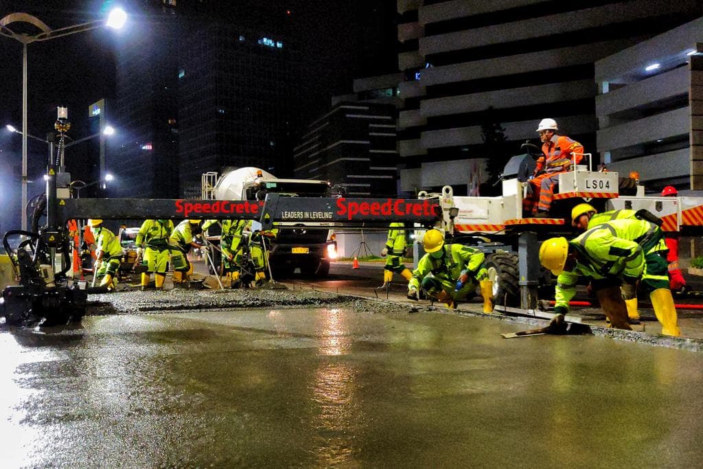 SMCB Pasok Semen Cepat Kering Untuk Jalur Transjakarta